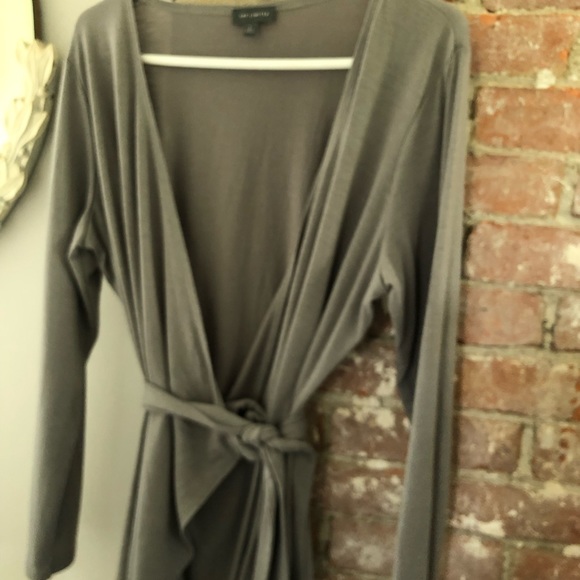 The Limited ,, gray wrap top - Picture 7 of 15